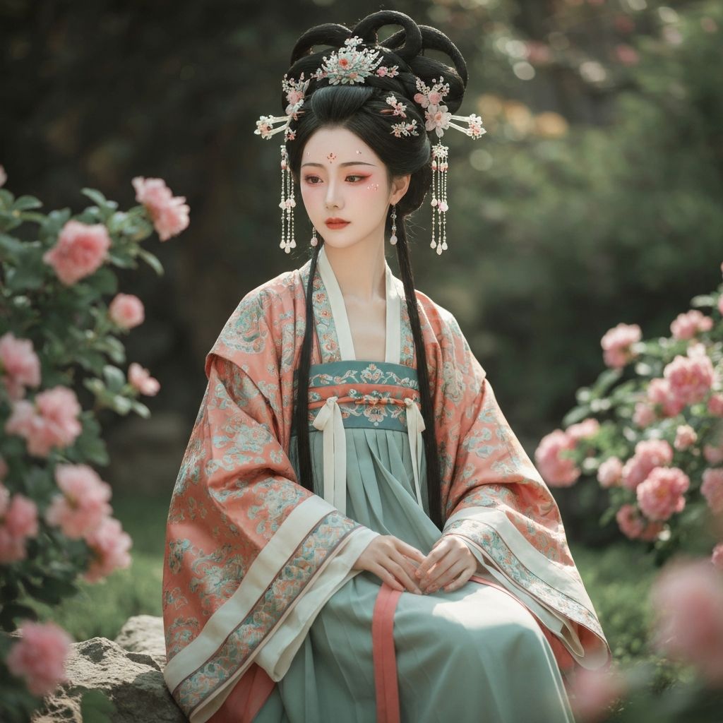 Traditional Han Chinese style AI portrait